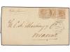 ✉ CUBA. Ed. 102 (3). 1884. HABANA a VERACRUZ. 10 ctvos. cast