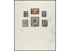 RUSIA. 1883/1910. Album pages with rare 1883 7k. blue cancel