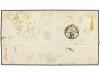 ✉ FRANCIA. Yv. 14, 16 (7). 1854 (Sept. 30). Cover endorsed "