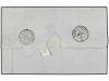 ✉ FRANCIA. Yv. 13, 14, 16, 17. 1856. 10 centimes bistre type