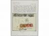 ✉ GRECIA. 1866. ROMA a ATENAS. 2 baj. y 8 baj. (5) (sellos y