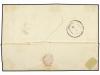 ✉ GRECIA. 1881. SYRA a ATENAS. 10 l. naranja (4) (sello y ti
