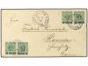 ✉ LEVANTE: CORREO ALEMAN. 1900. Envelope to HANNOVER franked