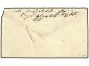 ✉ LETONIA. 1919. Envelope to CALCUTTA franked imperf 5k, 10k