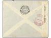 ¿ ALBANIA. 1939. Censored air envelope to THESSALONIKA frank