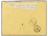 ✉ PERU. 1876. CALLAO (Peru) a FRANCIA. Sobre con texto compl