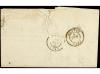 ✉ FRANCIA. 1845. BLAYE a ROUEN. Fechador BLAYE/BATEAU A VAP.
