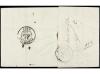 ✉ FRANCIA. 1840. BARCELONA a OSSEJE. Marca BARCELONA/CATALUÑ
