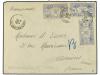 ✉ NUEVAS HEBRIDAS. 1929. Registered envelope to France beari