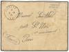 ✉ TAHITI. 1915. Military mail envelope to Paris cancelled by