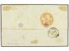 ✉ GUADALUPE. 1851. Stampless envelope to France cancelled by