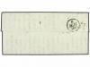 ✉ MALTA. 1838. Stampless envelope addressed to PARIS written