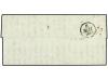 ✉ MALTA. 1838. Stampless envelope addressed to PARIS written