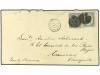 ✉ JAPON. 1889. Destination mail envelope to CARACAS (Venezue