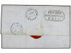 ✉ GIBRALTAR. 1851 (June 9). Outer letter sheet to Alnwick, N