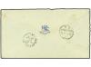 ✉ COSTA DE ORO. 1871 (Nov 5). Envelope, embossed seal ´Spero