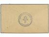 ✉ ZANZIBAR. 1942 (Feb 2). Cover with blue cachets on front a