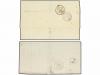 ✉ ESPAÑA. Ed. 125 (2). 1872-73. SEVILLA a LYON (Francia). 2 