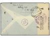 ✉ LIBIA. 1942. POST MILITARE Nº 3 a BOLOGNA. 10 cts. (2) y 8
