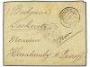 ✉ PORTUGAL. Af. 127. 1910. VIZEU a BULGARIA. 5 reis naranja 