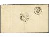✉ CABO VERDE. 1887. S. VICENTE a OXFORD. 50 reis azul (2). M