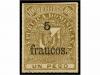 * REPUBLICA DOMINICANA. 1883. 2,50 Fr., 3,75 Fr. y 5 Fr. Fin