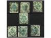 ° BOSNIA-HERZEGOVINA. 1879. 2 Kr. yellow (13) and 3 Kr. gree