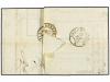 ✉ FRANCIA. Yv. 17d. 1857. BORDEAUX a BERGERAC. 80 cts. "verm