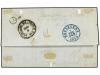 ✉ FRANCIA. Yv. 5. 1850. PARÍS a BRUSELAS (Bélgica). 40 cts. 