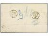 ✉ PORTUGAL. 1865. PORTO a ESTOCOLMO (Suecia). 5 reis castaño