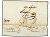 ✉ CUBA. 1849. FRONTAL (con una solapa del dorso). Fechador G