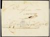 ✉ CUBA. 1845. GUINES a HABANA. Fechador GUINES/ISLA DE CUBA 