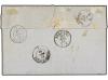 ✉ ESPAÑA. Ed. 65. 1864. PALAMÓS a ALGHERO (Cerdeña, Italia).