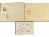 ✉ BELGICA. 1872-80. THREE registered covers with 30 cts., 10