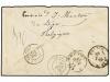 ✉ BELGICA. 1876. LIEGE to FRANCE. Envelope franked with 20 c