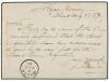 ✉ BELGICA. 1876. GAND to MALTA. 10 cts. black Postal Station