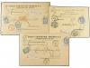 ✉ BELGICA. 1897-1909. SIXTEEN registered covers sent inside 