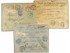 ¿ BELGICA. 1893-1905. NINE registered covers to FRANCE. Dive
