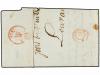 ✉ BELGICA. 1853. LOUVAIN to LUXEMBOURG. Entire letter franke