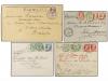 ✉ BELGICA. 1906-12. THIRTEEN envelopes and cards with divers