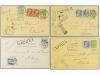 ¿ BELGICA. 1906-12. TEN Postal Stationery with diverse frank