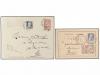 ¿ BELGICA. 1906-12. TEN Postal Stationery with diverse frank
