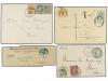 ✉ BELGICA. 1882-1905. FOURTEEN covers and cards to ITALY wit