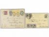 ✉ BELGICA. 1885-1912. TEN covers and cards to USA with diver