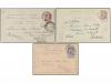 ✉ BELGICA. 1891-1910. SIX Postal Stationery cards to CHILE. 