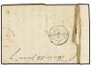 ¿ BELGICA. 1852. LOUVAIN to FRANCE. Entire letter franked wi