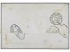 ✉ BELGICA. 1855. BRUGES to BORDEAUX (France). Folded letter 