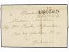 ✉ MAURICIO. 1817 (July 6). PORT LOUIS to BORDEAUX. Entire le