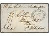 ✉ MAURICIO. 1851. MAURITIUS to IRELAND. Envelope endorsed "P