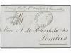 ✉ MAURICIO. 1855. MAURITIUS to LONDON. Folded letter, endors